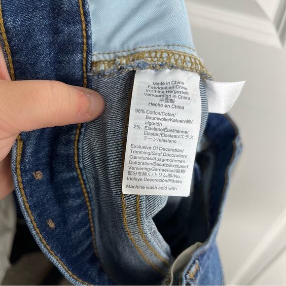 Madewell High Rise Medium Wash Cut Off Denim Shorts Size 25 - Picture 7 of 8